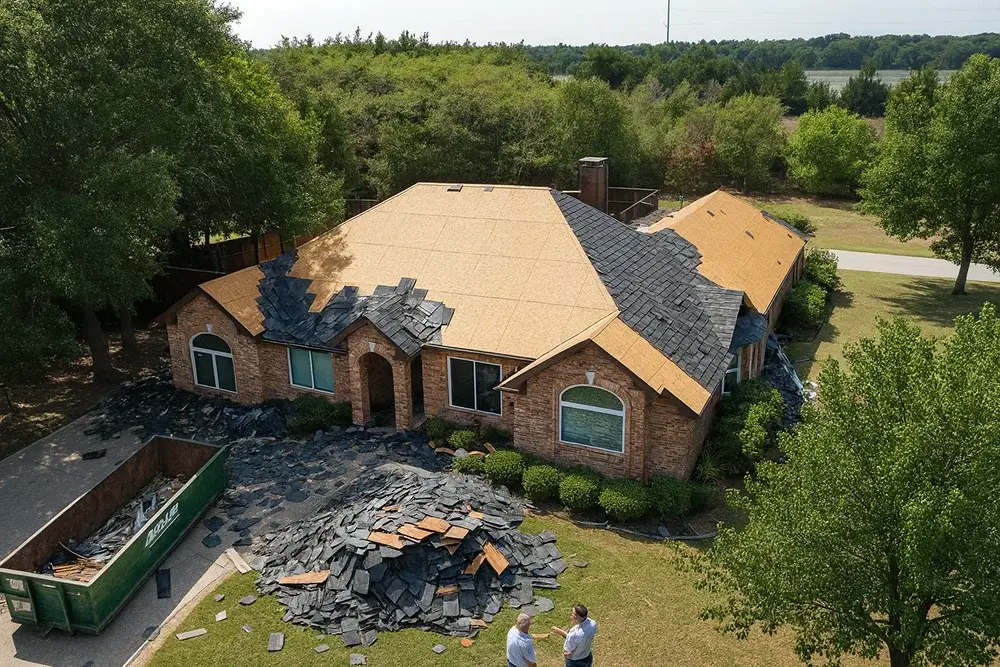 roof replacement hail deductible